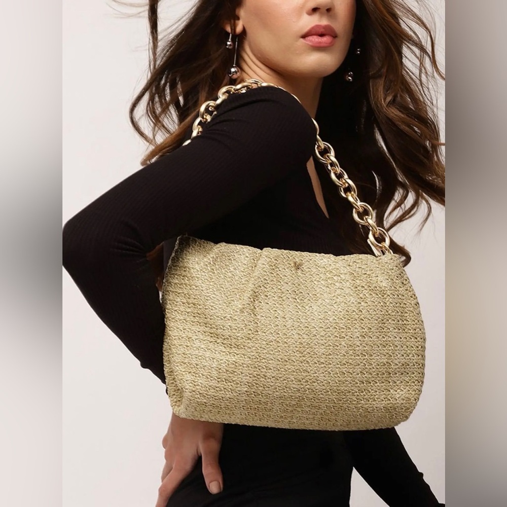 Kendall + Kylie beige medium shoulder bag